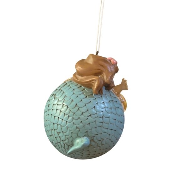 Handcrafted Hanging Mermaid Ornament With Seashell‎ Details - Picture 4 of 9
